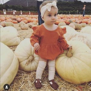 Ruffled Long sleeve Onesie